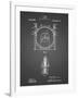 PP1097-Black Grid Tesla Turbine Patent Poster-Cole Borders-Framed Giclee Print