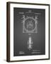 PP1097-Black Grid Tesla Turbine Patent Poster-Cole Borders-Framed Giclee Print