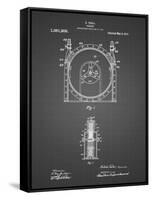 PP1097-Black Grid Tesla Turbine Patent Poster-Cole Borders-Framed Stretched Canvas