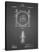 PP1097-Black Grid Tesla Turbine Patent Poster-Cole Borders-Stretched Canvas