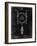 PP1097-Black Grunge Tesla Turbine Patent Poster-Cole Borders-Framed Giclee Print