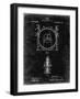 PP1097-Black Grunge Tesla Turbine Patent Poster-Cole Borders-Framed Giclee Print