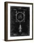 PP1097-Black Grunge Tesla Turbine Patent Poster-Cole Borders-Framed Premium Giclee Print