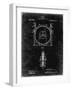 PP1097-Black Grunge Tesla Turbine Patent Poster-Cole Borders-Framed Premium Giclee Print