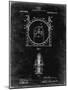 PP1097-Black Grunge Tesla Turbine Patent Poster-Cole Borders-Mounted Premium Giclee Print