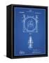 PP1097-Blueprint Tesla Turbine Patent Poster-Cole Borders-Framed Stretched Canvas