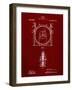 PP1097-Burgundy Tesla Turbine Patent Poster-Cole Borders-Framed Giclee Print