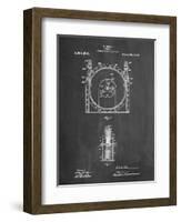 PP1097-Chalkboard Tesla Turbine Patent Poster-Cole Borders-Framed Giclee Print