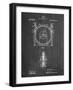 PP1097-Chalkboard Tesla Turbine Patent Poster-Cole Borders-Framed Giclee Print