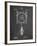 PP1097-Chalkboard Tesla Turbine Patent Poster-Cole Borders-Framed Giclee Print