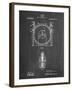 PP1097-Chalkboard Tesla Turbine Patent Poster-Cole Borders-Framed Giclee Print