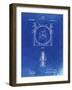 PP1097-Faded Blueprint Tesla Turbine Patent Poster-Cole Borders-Framed Giclee Print