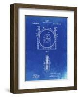 PP1097-Faded Blueprint Tesla Turbine Patent Poster-Cole Borders-Framed Giclee Print