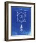 PP1097-Faded Blueprint Tesla Turbine Patent Poster-Cole Borders-Framed Giclee Print