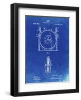 PP1097-Faded Blueprint Tesla Turbine Patent Poster-Cole Borders-Framed Giclee Print