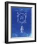 PP1097-Faded Blueprint Tesla Turbine Patent Poster-Cole Borders-Framed Giclee Print