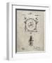 PP1097-Sandstone Tesla Turbine Patent Poster-Cole Borders-Framed Premium Giclee Print