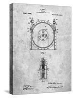 PP1097-Slate Tesla Turbine Patent Poster-Cole Borders-Stretched Canvas