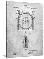 PP1097-Slate Tesla Turbine Patent Poster-Cole Borders-Stretched Canvas