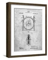 PP1097-Slate Tesla Turbine Patent Poster-Cole Borders-Framed Giclee Print