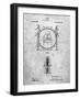 PP1097-Slate Tesla Turbine Patent Poster-Cole Borders-Framed Giclee Print