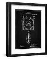 PP1097-Vintage Black Tesla Turbine Patent Poster-Cole Borders-Framed Giclee Print