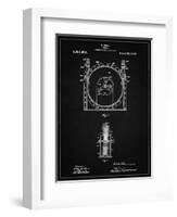 PP1097-Vintage Black Tesla Turbine Patent Poster-Cole Borders-Framed Giclee Print