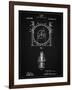 PP1097-Vintage Black Tesla Turbine Patent Poster-Cole Borders-Framed Giclee Print