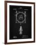 PP1097-Vintage Black Tesla Turbine Patent Poster-Cole Borders-Framed Giclee Print