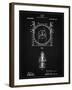 PP1097-Vintage Black Tesla Turbine Patent Poster-Cole Borders-Framed Giclee Print