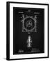 PP1097-Vintage Black Tesla Turbine Patent Poster-Cole Borders-Framed Giclee Print