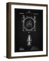 PP1097-Vintage Black Tesla Turbine Patent Poster-Cole Borders-Framed Giclee Print