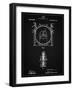 PP1097-Vintage Black Tesla Turbine Patent Poster-Cole Borders-Framed Giclee Print