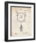 PP1097-Vintage Parchment Tesla Turbine Patent Poster-Cole Borders-Framed Premium Giclee Print