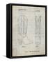 PP1098-Antique Grid Parchment Texas Boot Company 1983 Cowboy Boots Patent Poster-Cole Borders-Framed Stretched Canvas