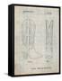 PP1098-Antique Grid Parchment Texas Boot Company 1983 Cowboy Boots Patent Poster-Cole Borders-Framed Stretched Canvas