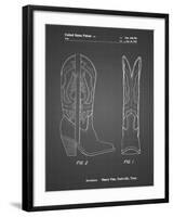 PP1098-Black Grid Texas Boot Company 1983 Cowboy Boots Patent Poster-Cole Borders-Framed Giclee Print