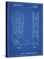 PP1098-Blueprint Texas Boot Company 1983 Cowboy Boots Patent Poster-Cole Borders-Stretched Canvas