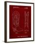 PP1098-Burgundy Texas Boot Company 1983 Cowboy Boots Patent Poster-Cole Borders-Framed Giclee Print