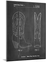 PP1098-Chalkboard Texas Boot Company 1983 Cowboy Boots Patent Poster-Cole Borders-Mounted Giclee Print