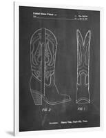 PP1098-Chalkboard Texas Boot Company 1983 Cowboy Boots Patent Poster-Cole Borders-Framed Giclee Print