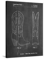 PP1098-Chalkboard Texas Boot Company 1983 Cowboy Boots Patent Poster-Cole Borders-Stretched Canvas