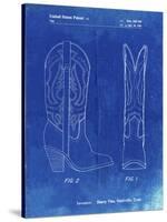 PP1098-Faded Blueprint Texas Boot Company 1983 Cowboy Boots Patent Poster-Cole Borders-Stretched Canvas