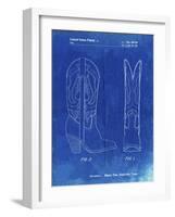 PP1098-Faded Blueprint Texas Boot Company 1983 Cowboy Boots Patent Poster-Cole Borders-Framed Giclee Print