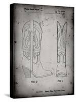 PP1098-Faded Grey Texas Boot Company 1983 Cowboy Boots Patent Poster-Cole Borders-Stretched Canvas