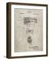 PP1099-Sandstone Thompson Submachine Gun Patent Poster-Cole Borders-Framed Giclee Print