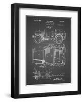 PP11 Black Grid-Borders Cole-Framed Giclee Print