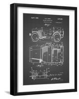 PP11 Black Grid-Borders Cole-Framed Giclee Print