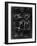 PP11 Black Grunge-Borders Cole-Framed Giclee Print