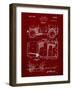 PP11 Burgundy-Borders Cole-Framed Giclee Print